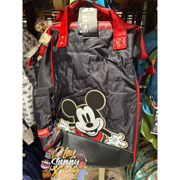 Disney Mickey Mouse Quilted Backpack - Picture 1 of 6